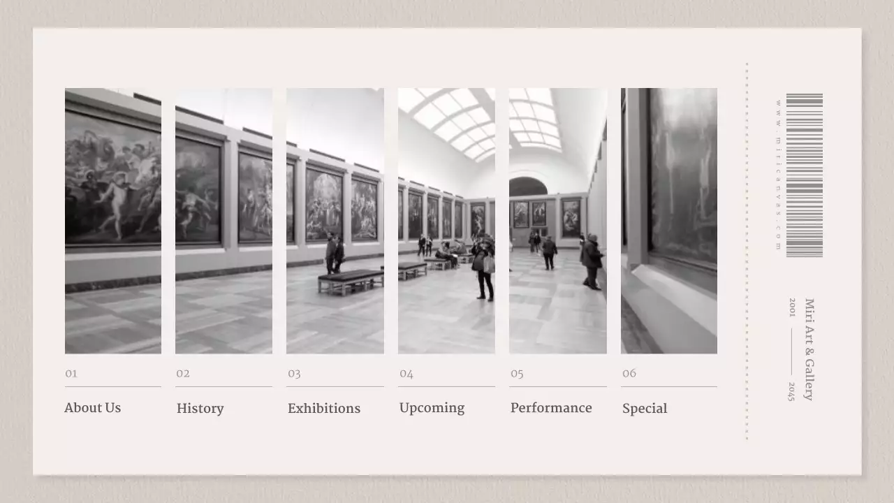 Beige Minimal Gallery Website Presentation