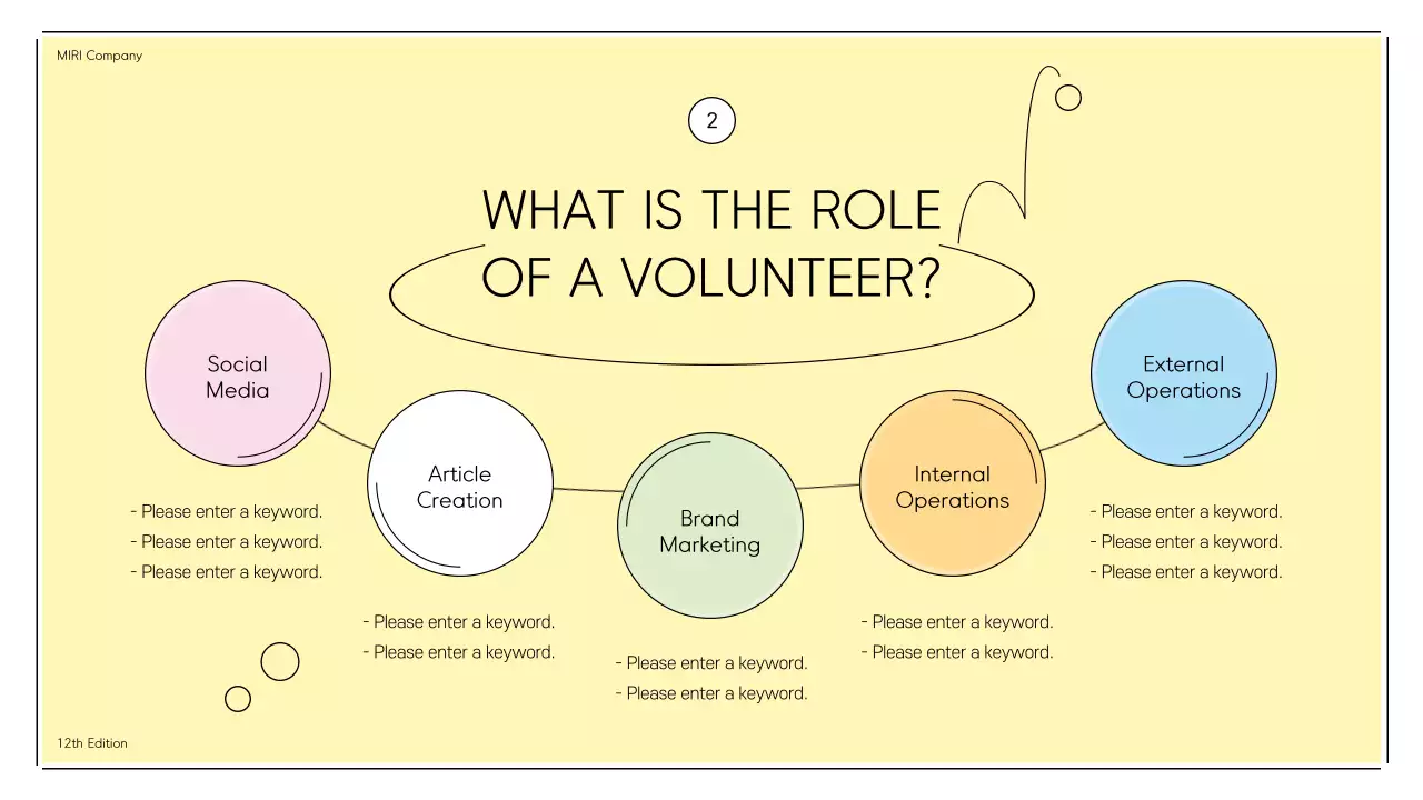 Beige Simple Volunteer Announcement Presentation