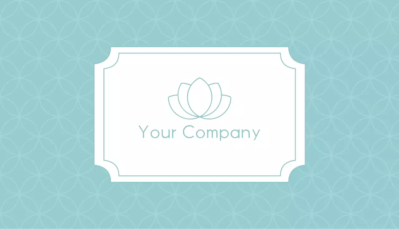 Teal Clean Business Card