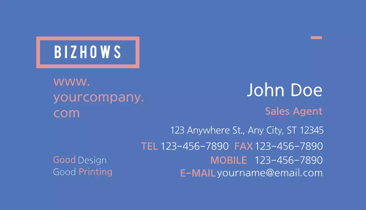 Corporate business cards
