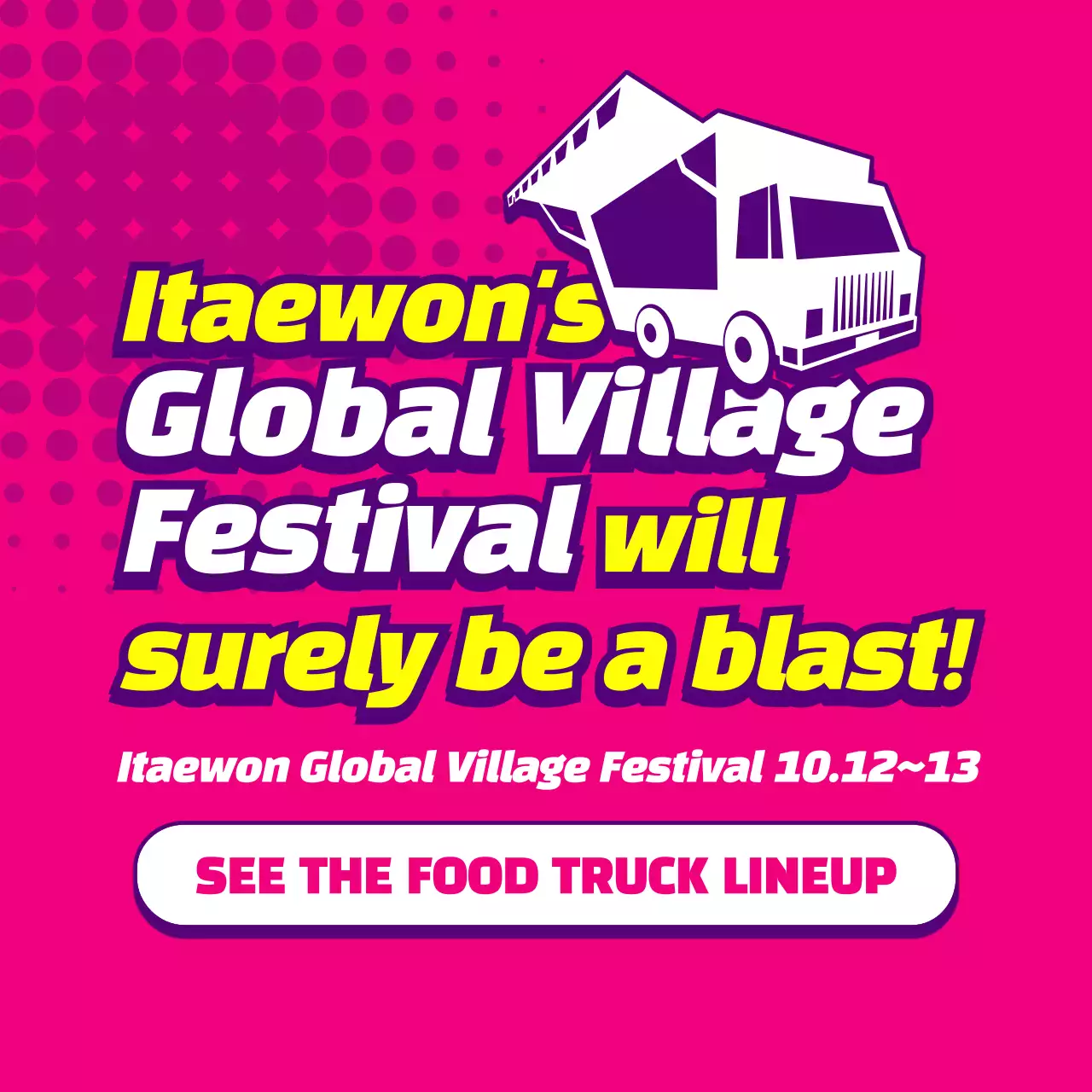 Neon Trendy Food Festival Promotion Instagram Carousel