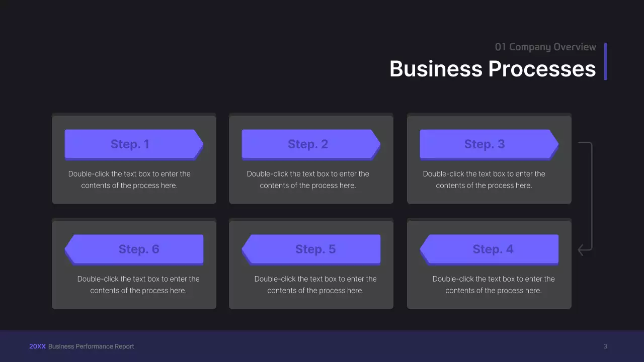 Purple, three-dimensional UI concept business presentation kit