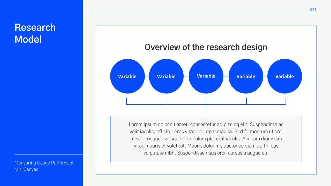 A clean college thesis theme in blue and gray
