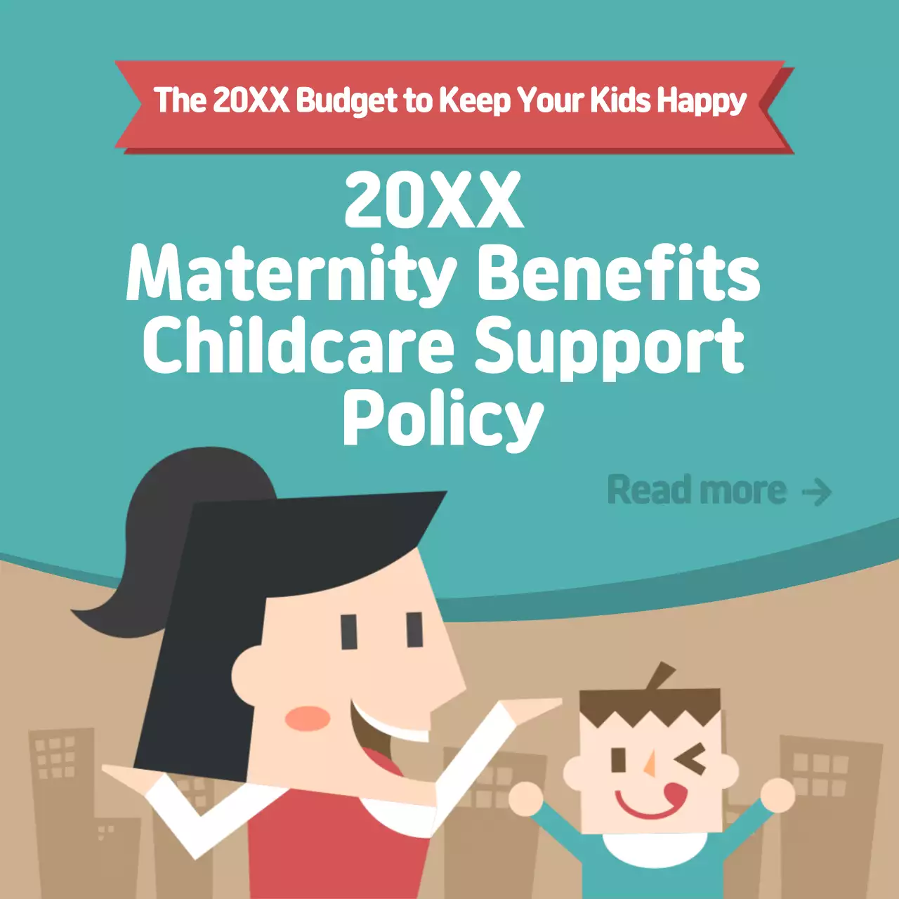 Red Simple Maternity Announcement Instagram Post