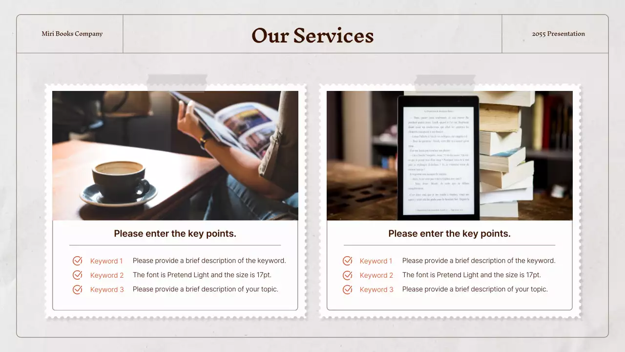 Beige Vintage Bookstore Presentation