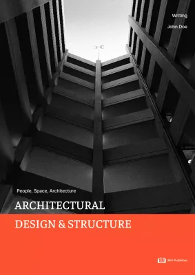 Red Modern Architecture Guide Book Cover
