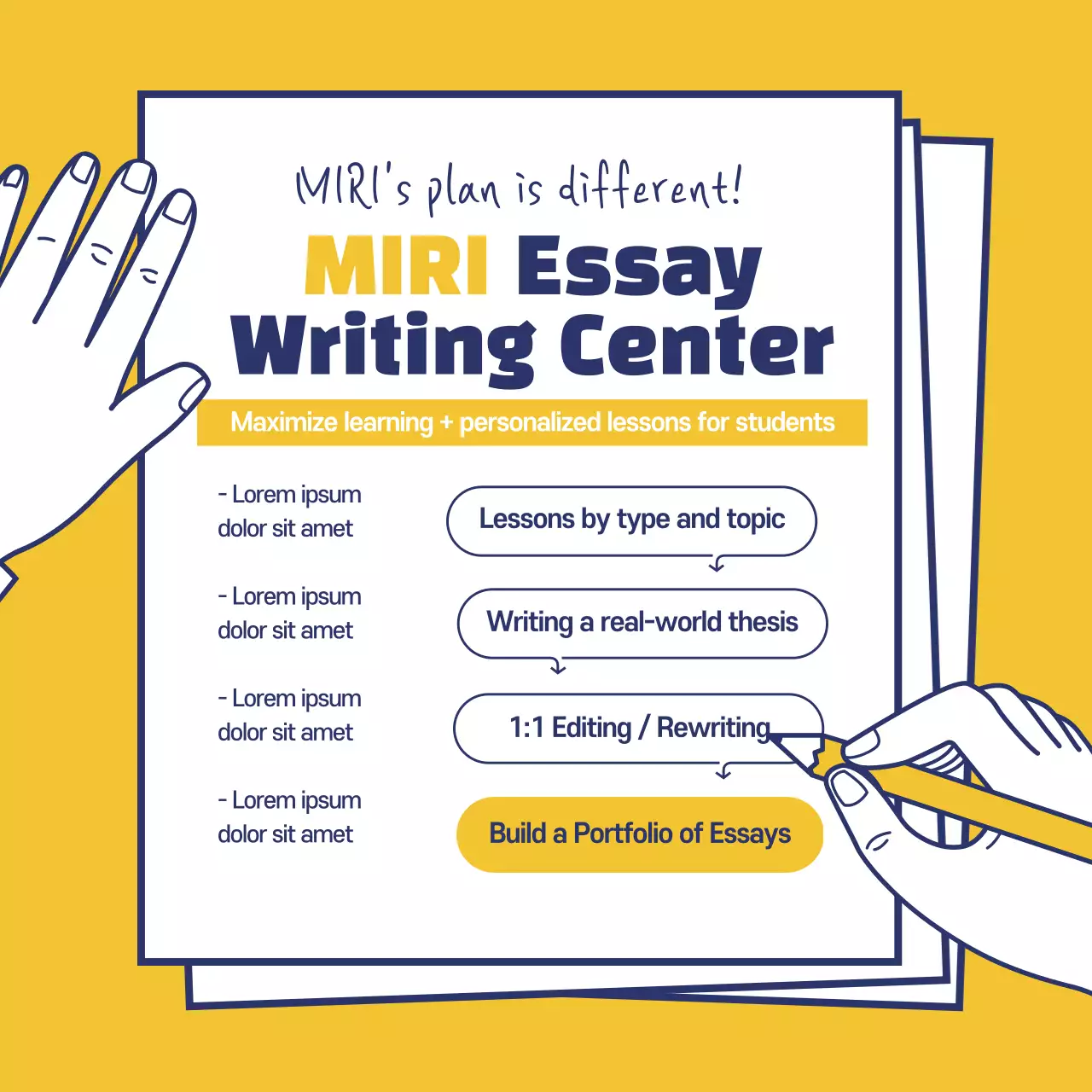 Teal Simple Writing Guide Instagram Post