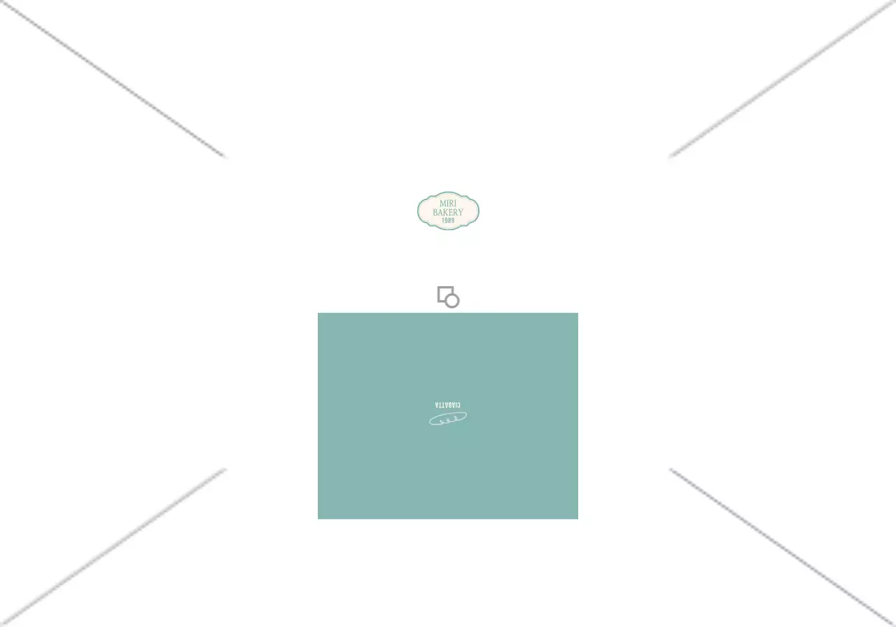 Bakery concept with a classy patch in a mint and yellow checkered pattern