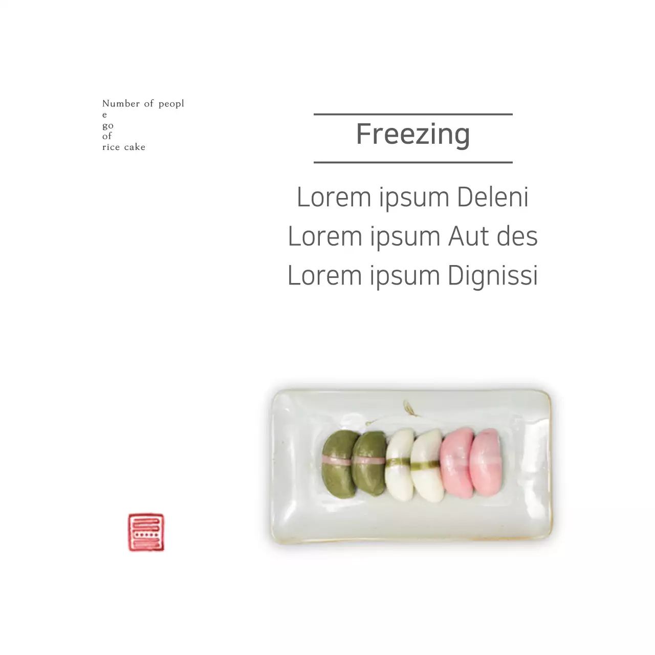 Spanduk Panduan Kue Beras Minimalis Putih