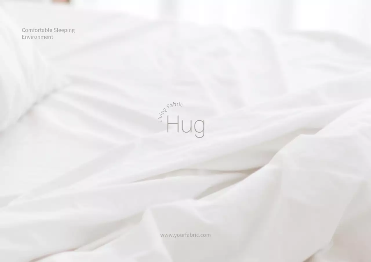 White Minimal Bedding Promotion Poster