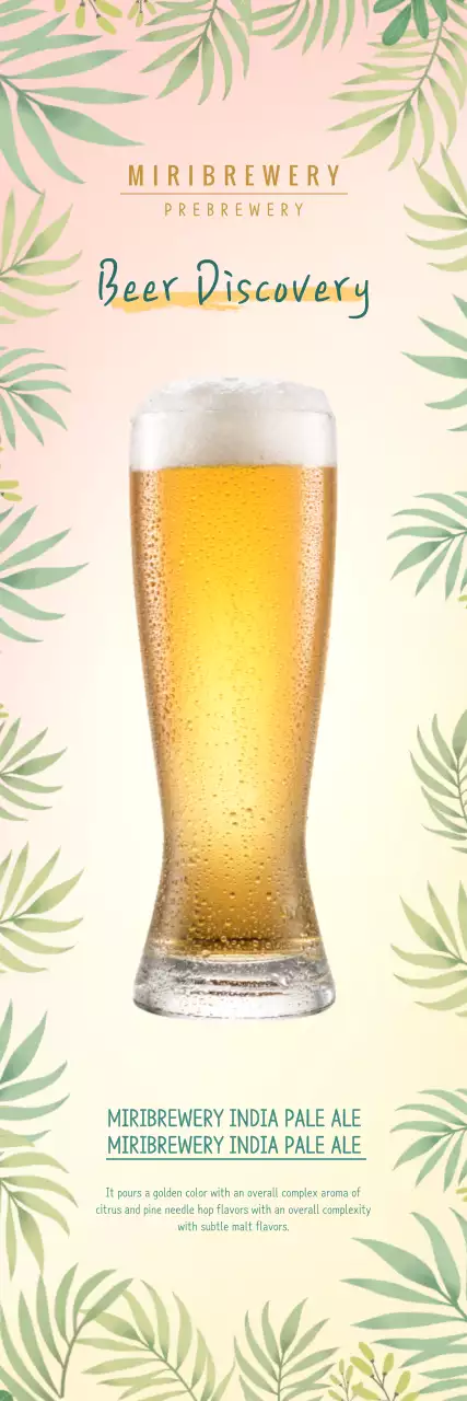 Tropical Craft Beer Banner