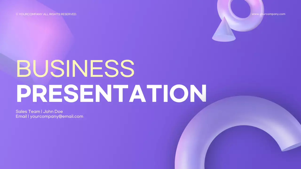 Purple Modern Business Presentation