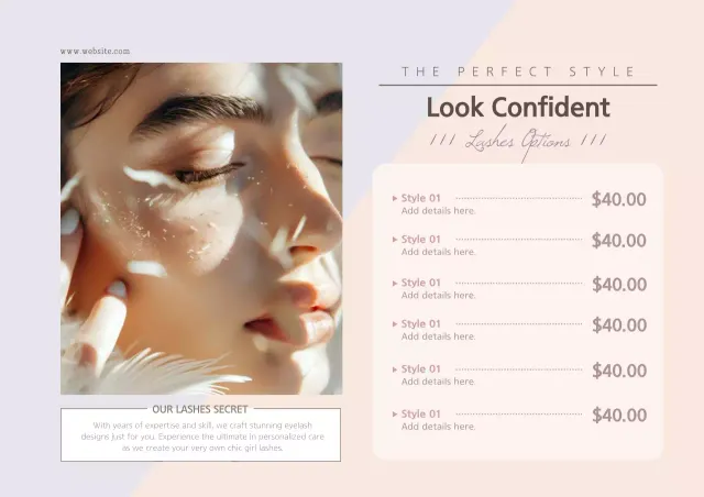 Beige Modern Beauty Promotion Poster