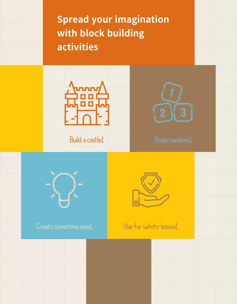 Orange Modern Educational Promotion Poster