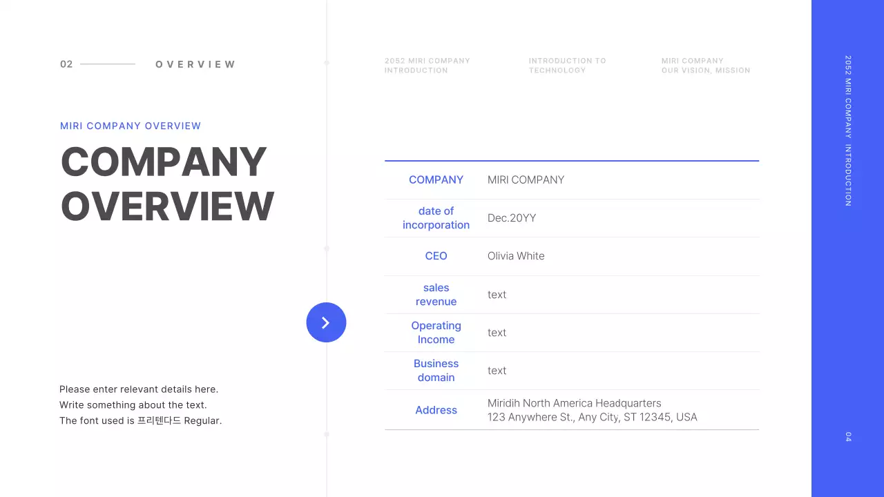 Basic line concept in blue and white Company profile