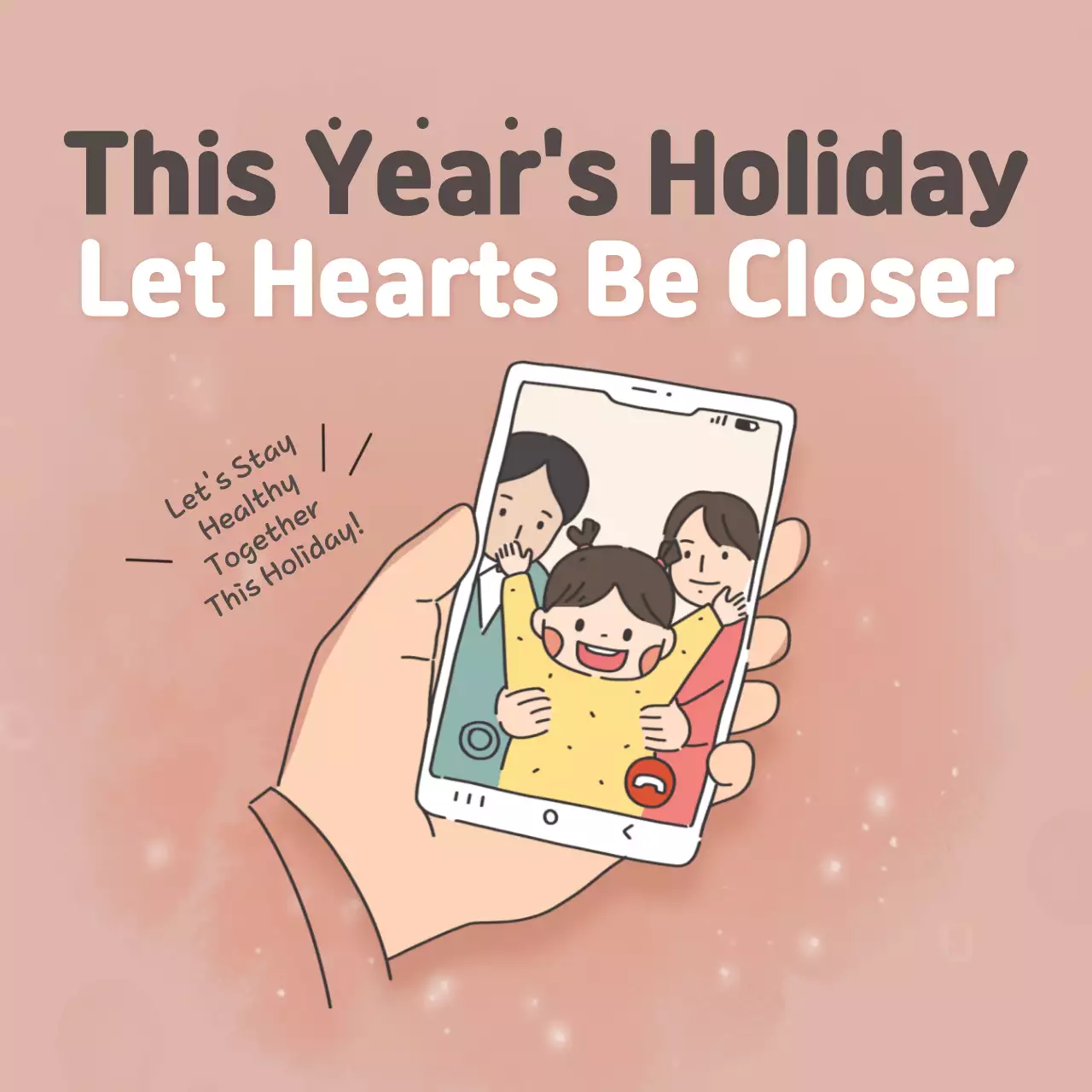 Beige Simple Holiday Announcement Instagram Post