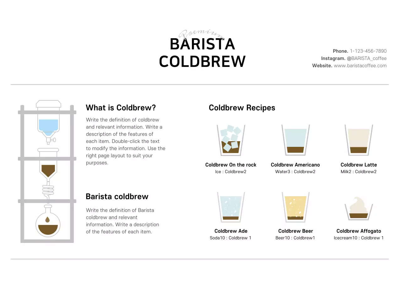 Black Minimal Coffee Promotion Poster