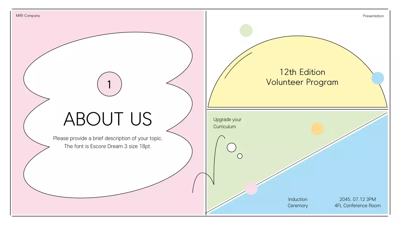 Beige Simple Volunteer Announcement Presentation