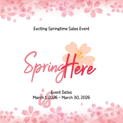 Pink Floral Sales Promotion Banner