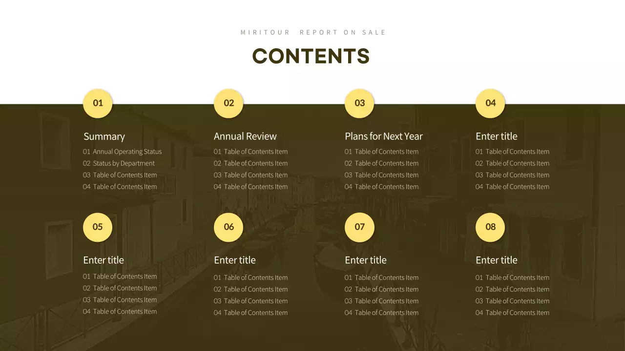 Yellow Modern Sales Report Presentation