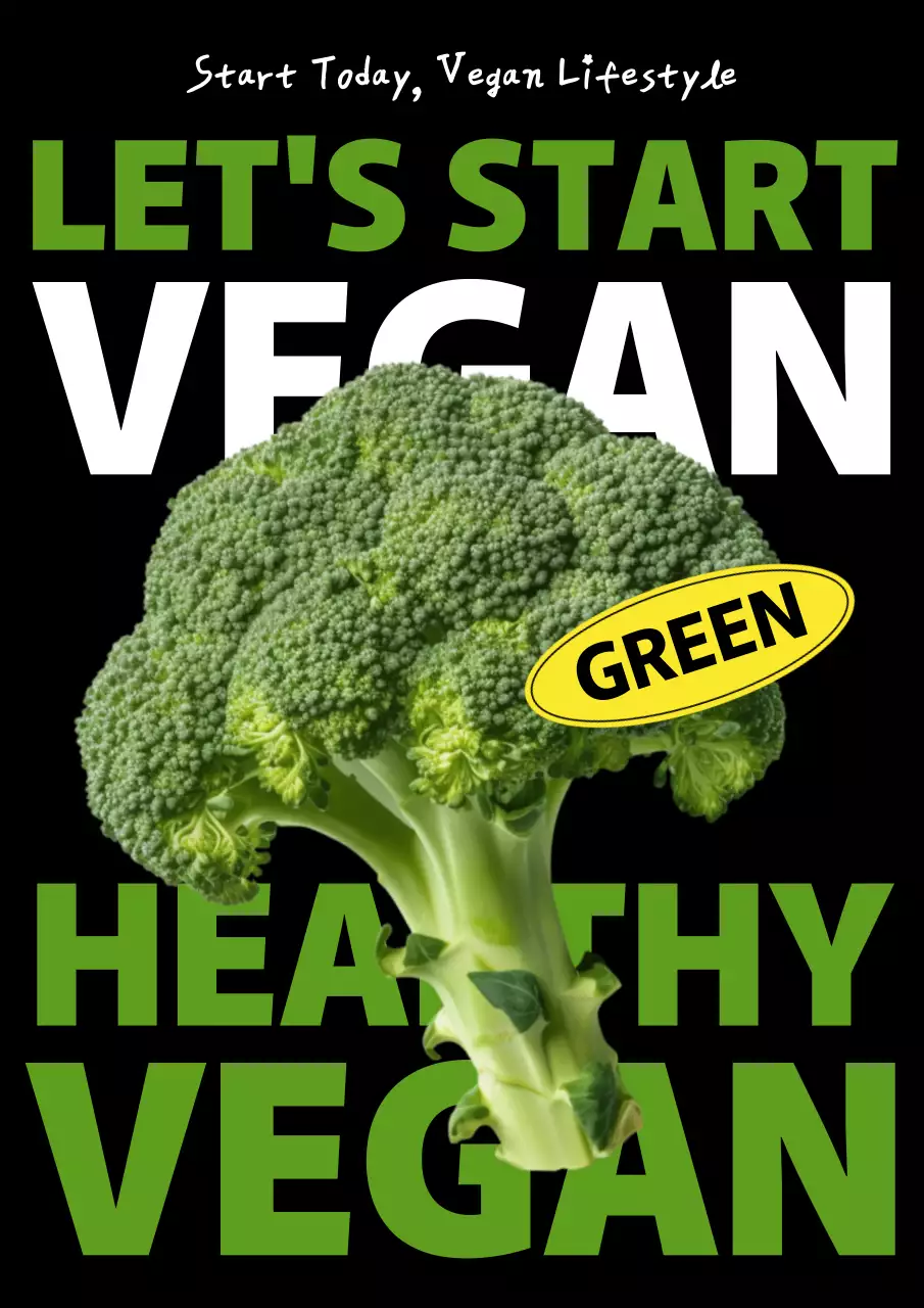 그린 모던 비건 홍보 포스터