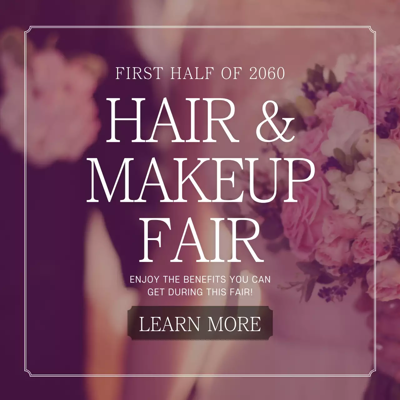 Pink Elegant Beauty Event Instagram Post