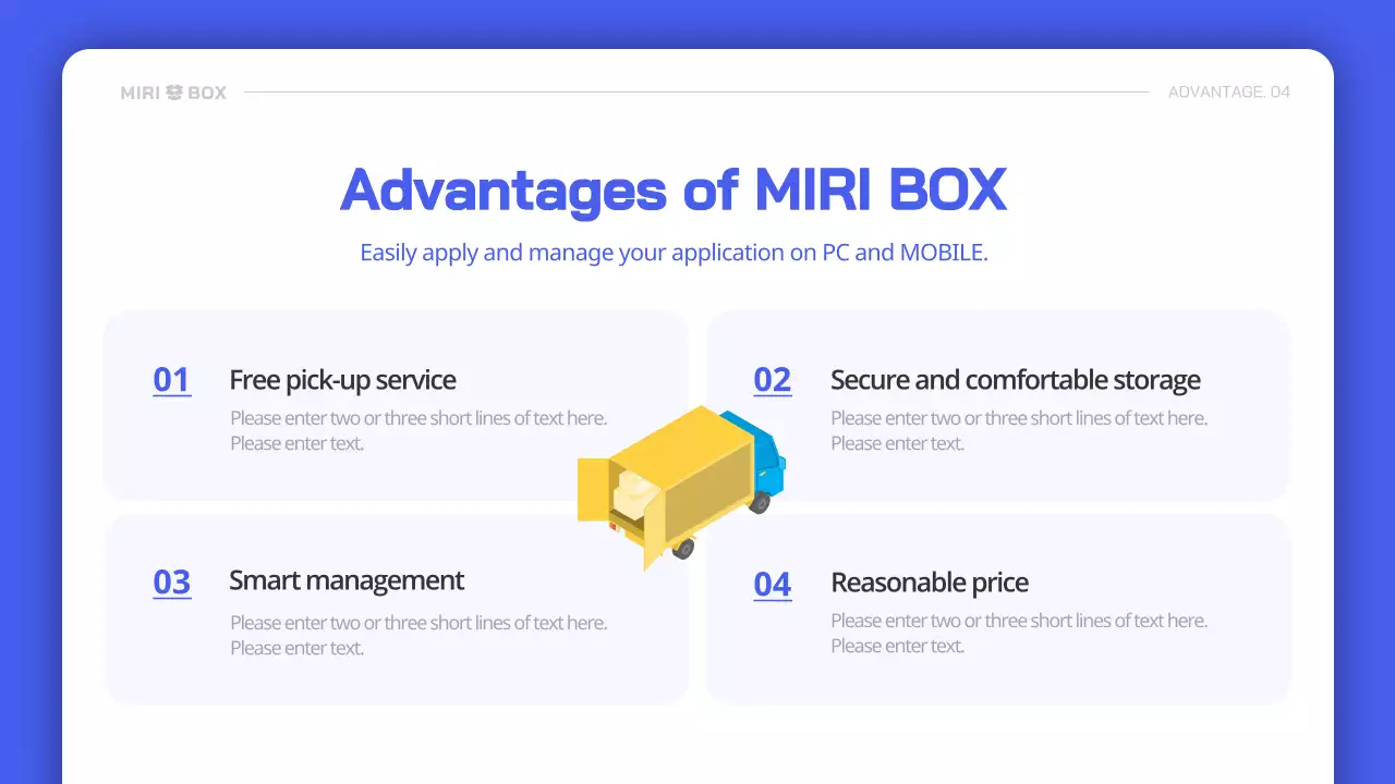 Blue Modern Storage Promotion Presentation