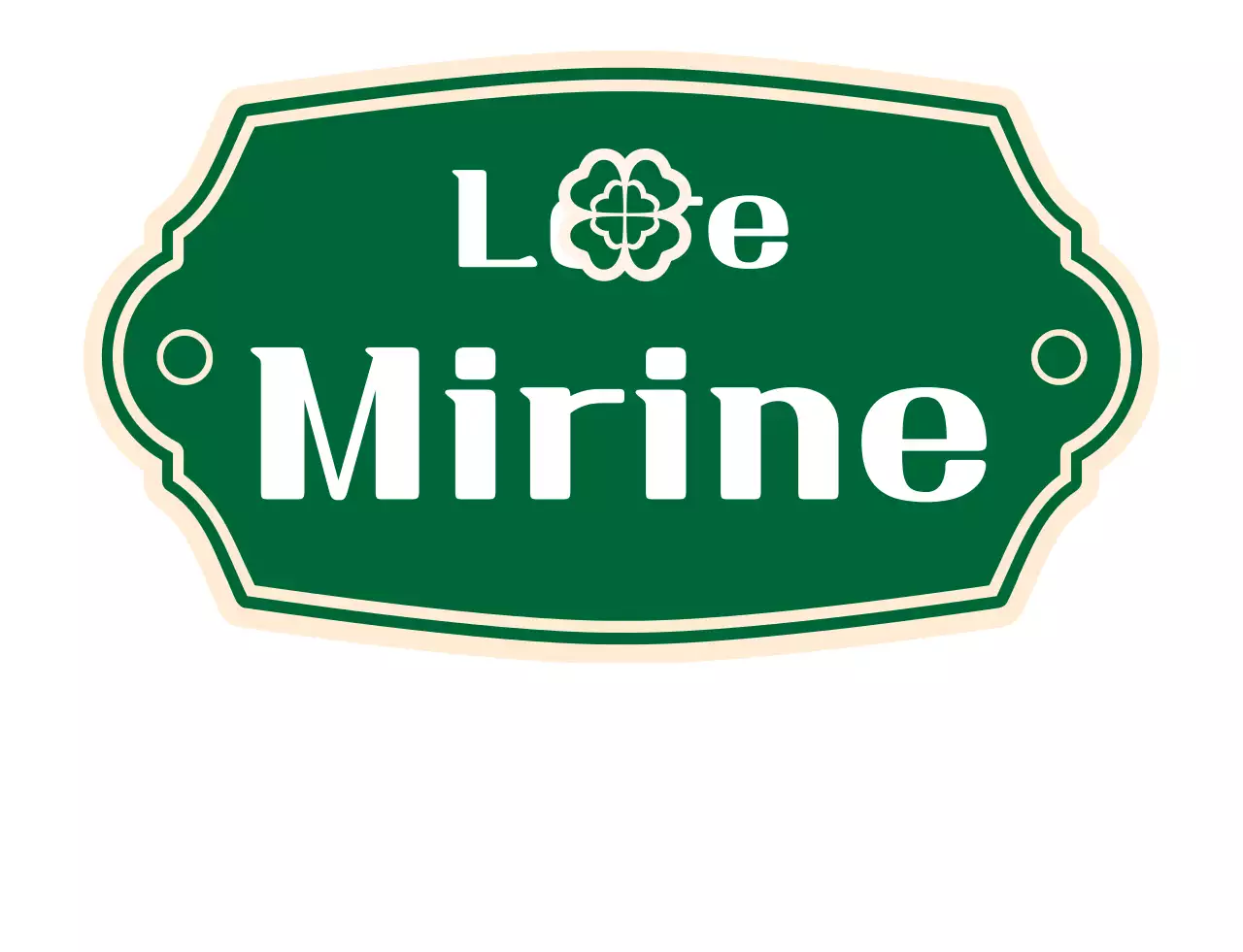 A bistro menu with a green, retro logo