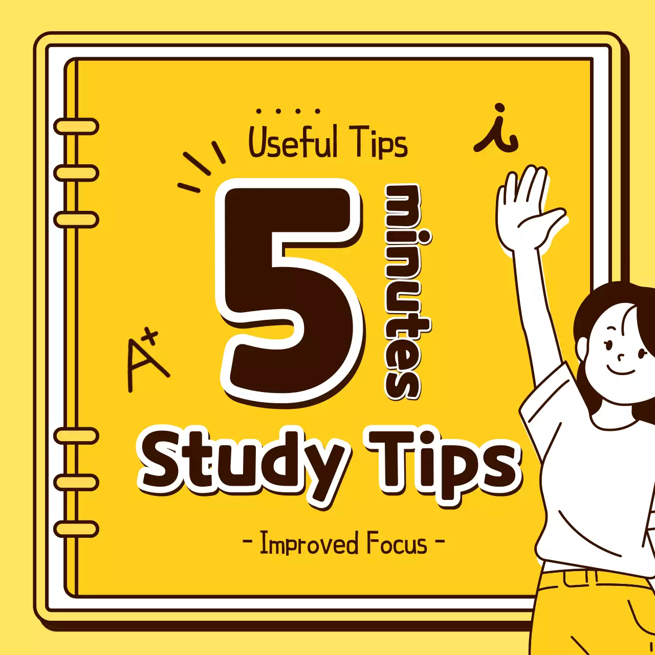 옐로우 미니멀 스터디 가이드 인스타그램 캐러셀