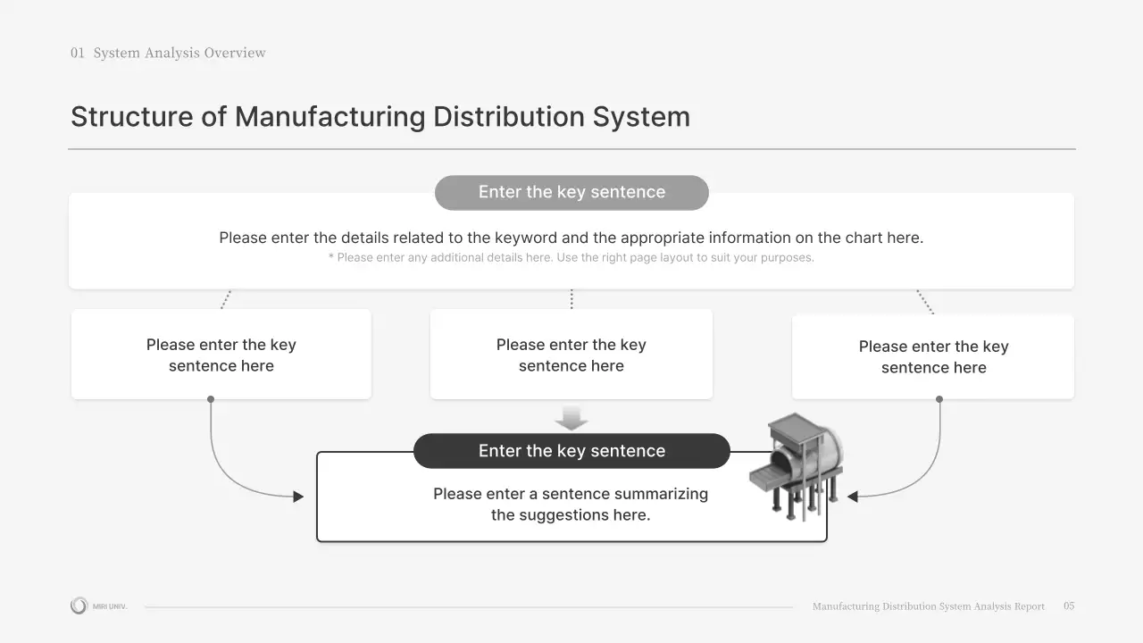 Grey Professional Manufacturing Report Presentation