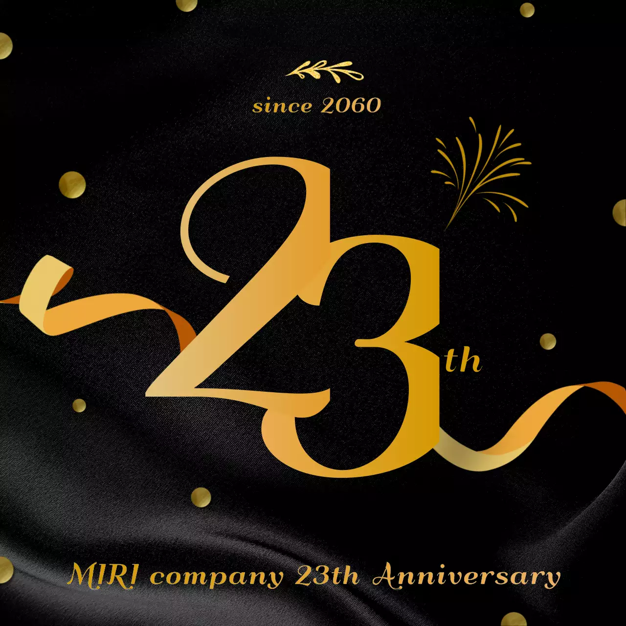 Company anniversary with a black and brown party concept