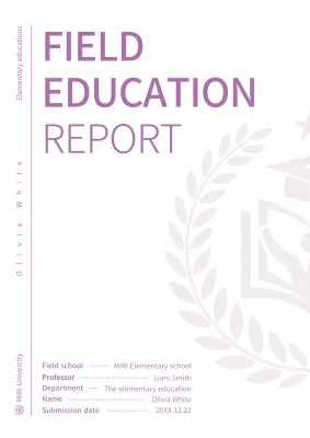 A purple, simple concept report