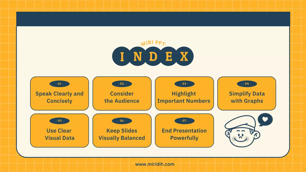 남색과 노랑의 레트로한 설득력을 높이는 ppt구성 발표자료