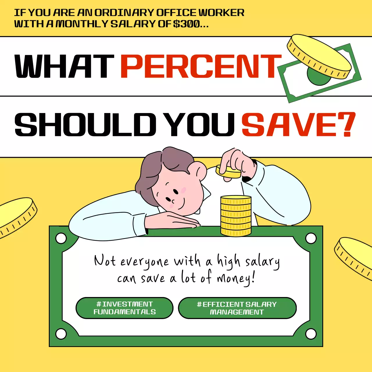 Yellow Trendy Finance Guide Social Media Post