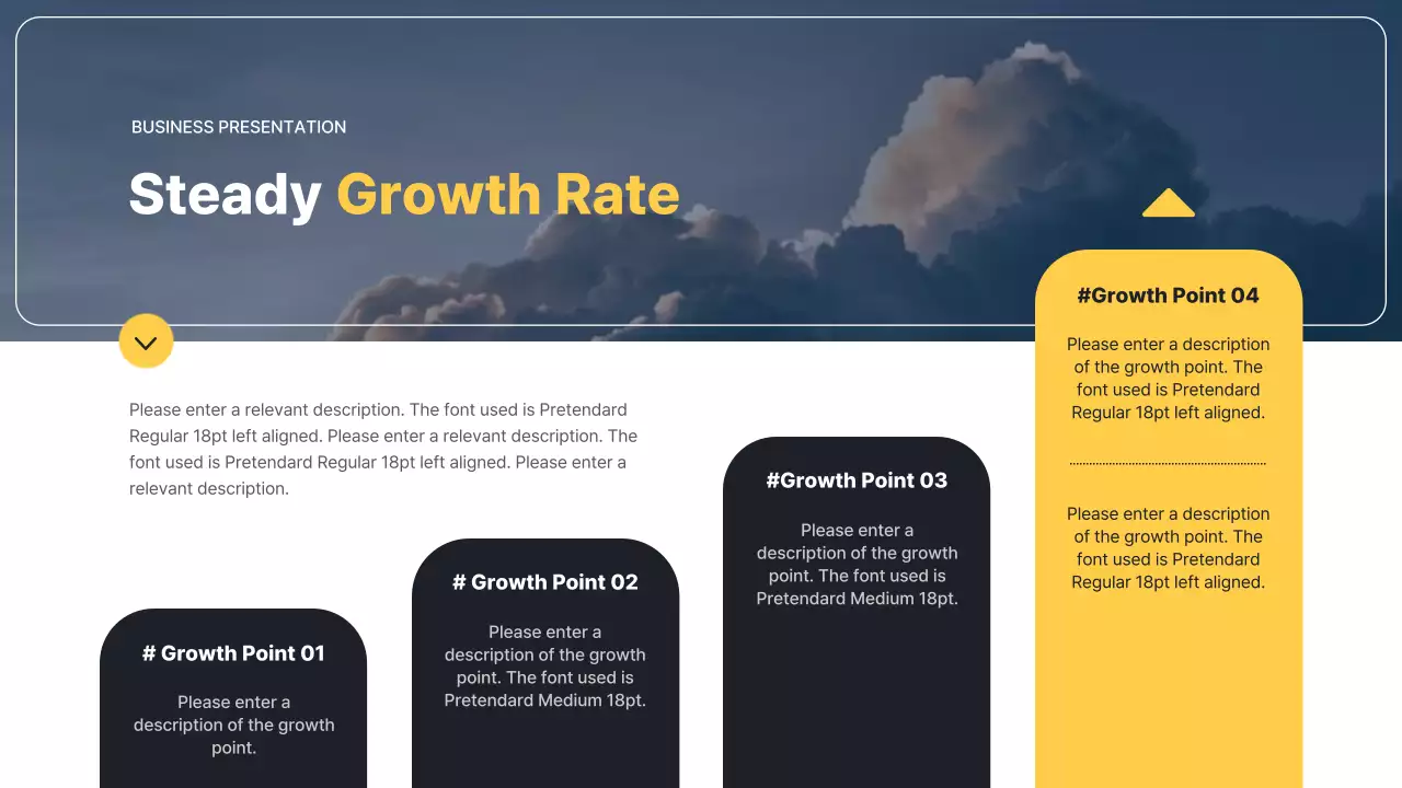남색과 하늘색 사진을 사용한 심플한 비즈니스용