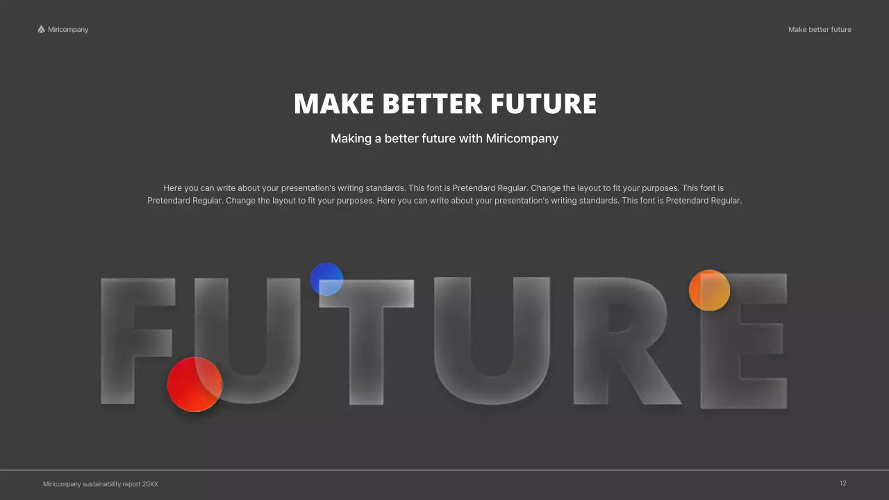 Red Modern Sustainability Report Presentation