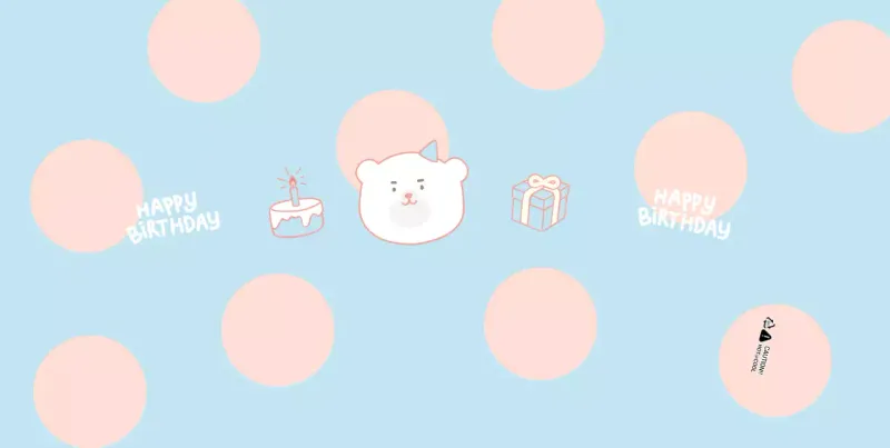 Pastel Birthday Party Cute Paper Cups