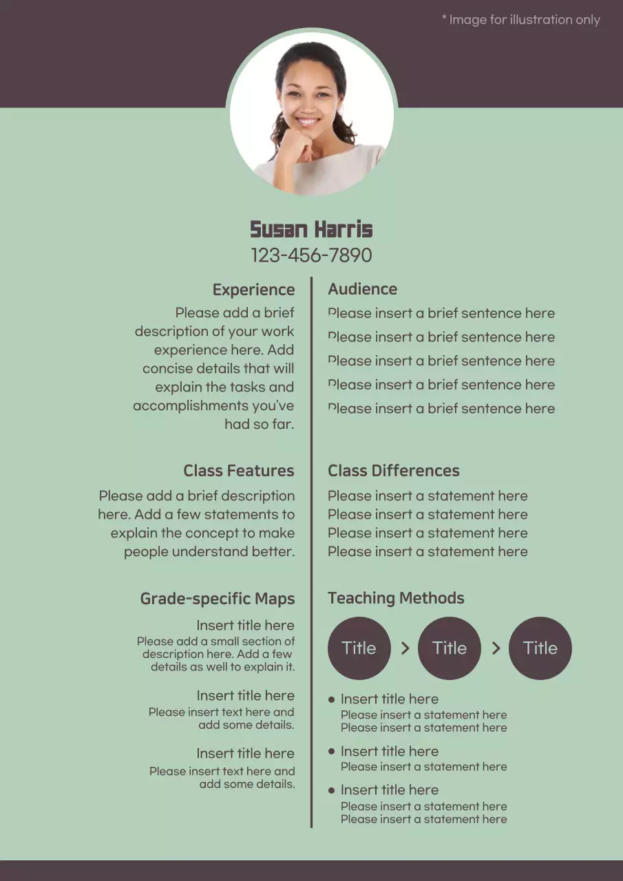 Mint Professional Teaching Resume