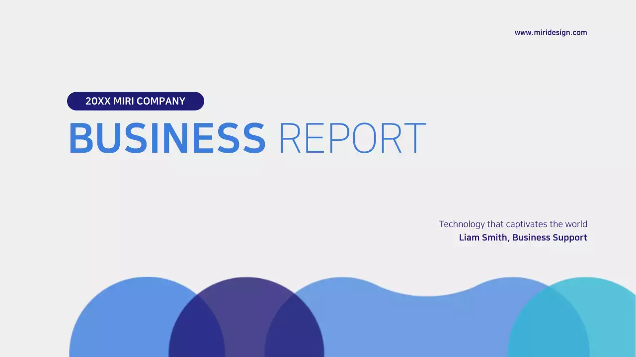Blue Modern Business Report Presentation