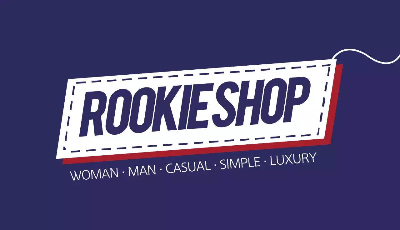 Navy Simple Fashion Promotion Business Card