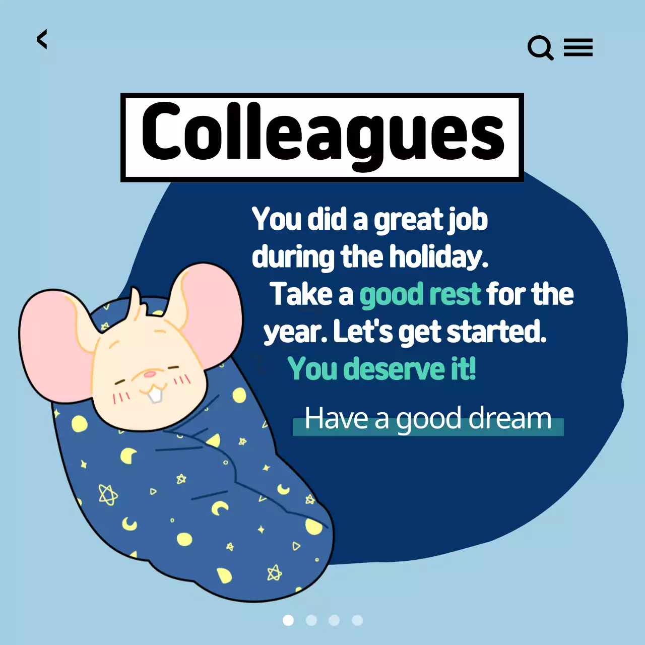 Yellow Comic New Year Greetings Instagram Carousel