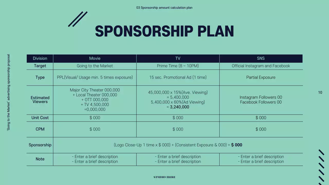 Yellow Modern Film Proposal Presentation