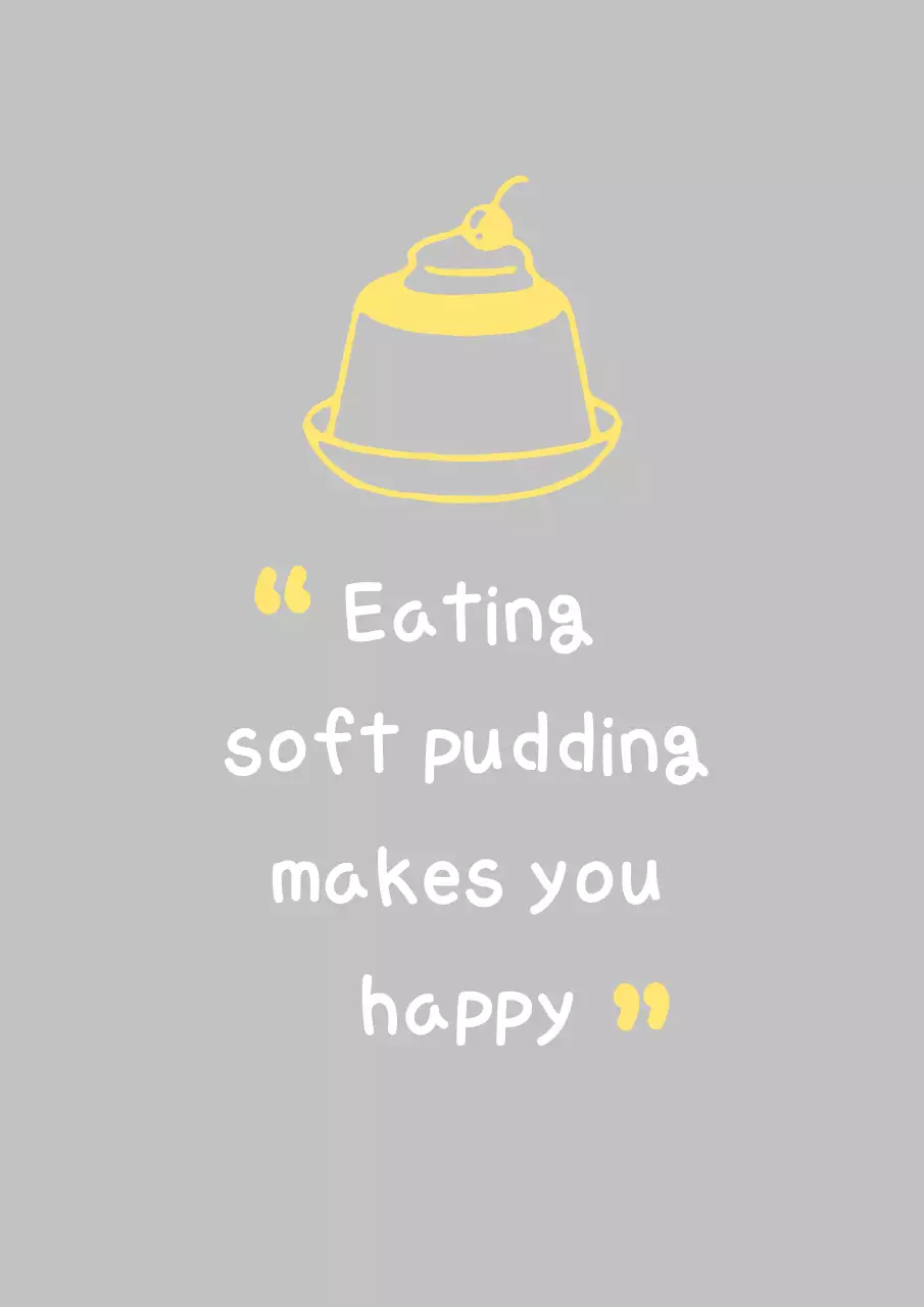 Hias kafe puding Anda dengan ilustrasi yang lucu