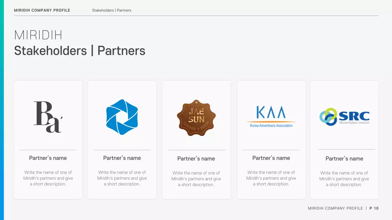 Blue Modern Company Profile Document Presentation