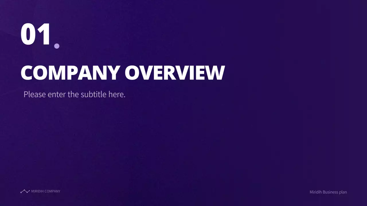 Purple Modern Business Plan Document Presentation