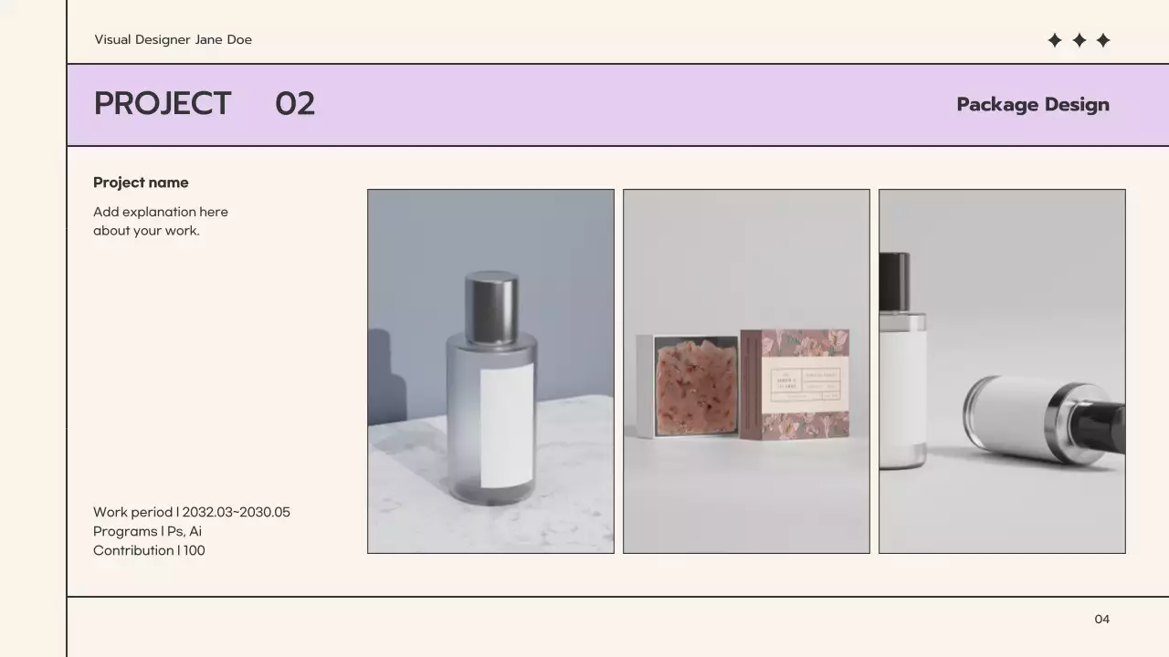 Beige Minimal Portfolio Resume Presentation