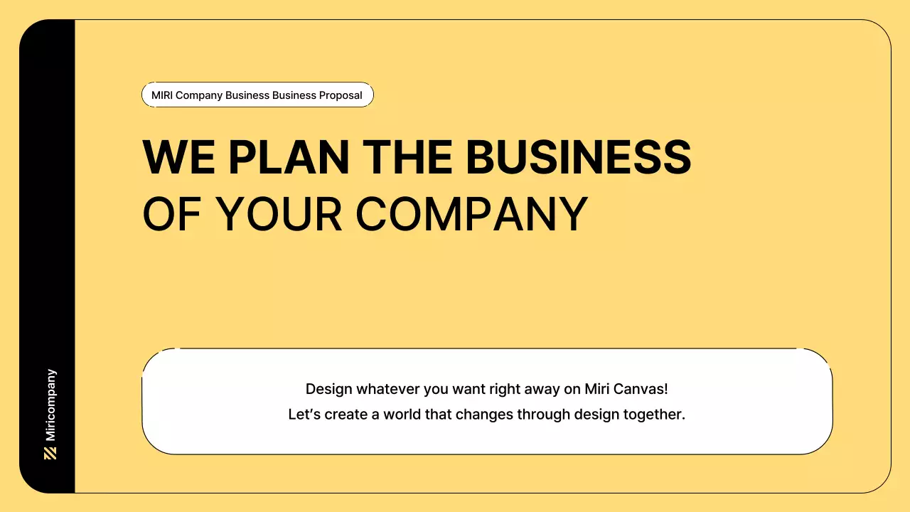 Yellow Minimal Business Presentation
