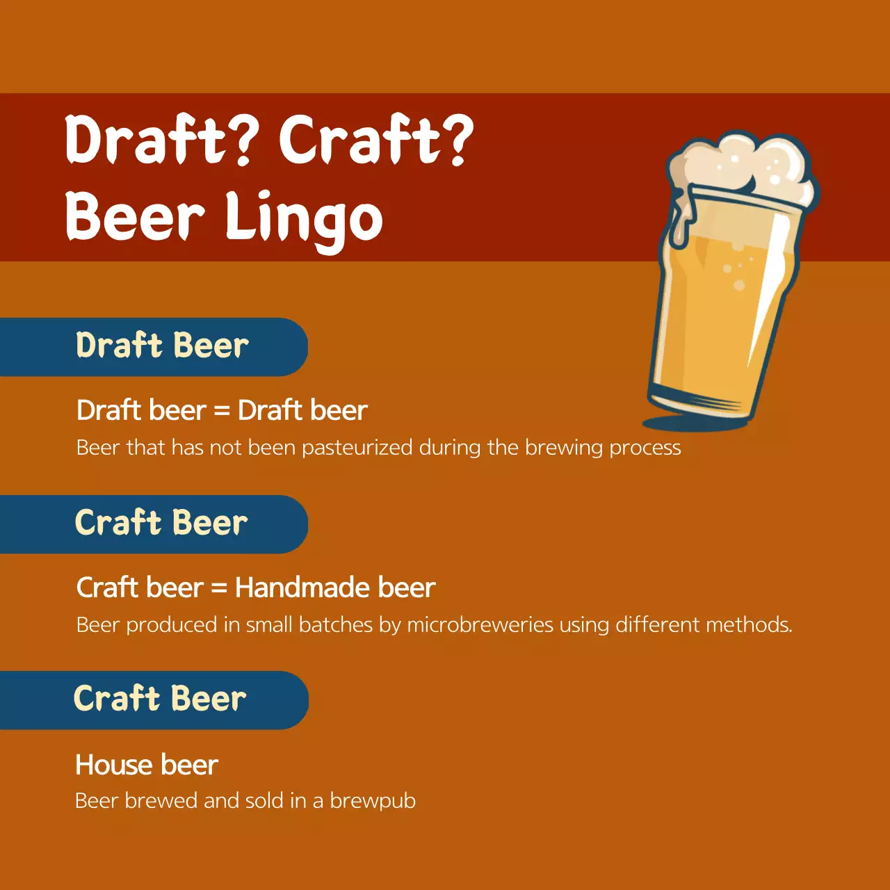 Blue Retro Beer Promotion Instagram Carousel