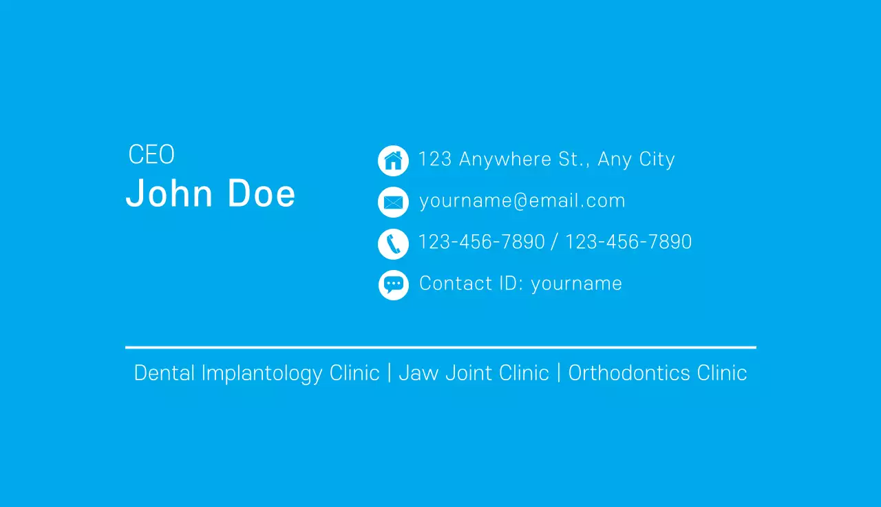 blue illustration simple logo hospital dental