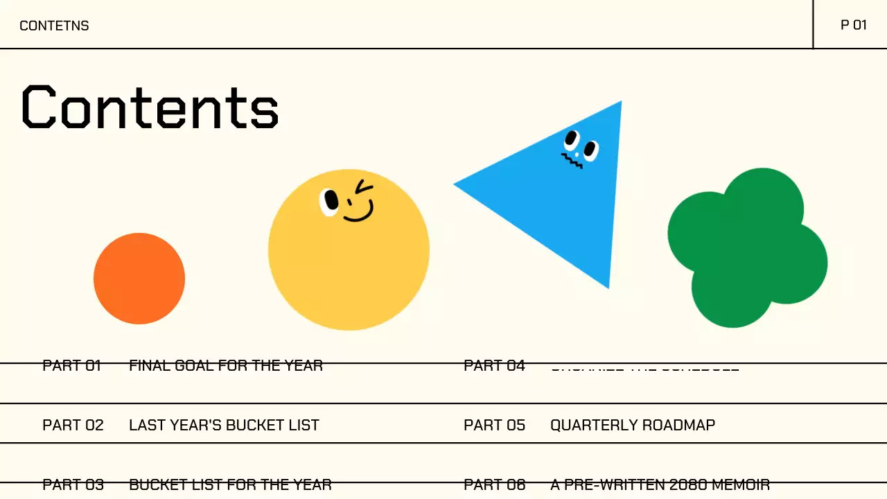 Yellow Colorful Cute Character Illustrations Bucket List